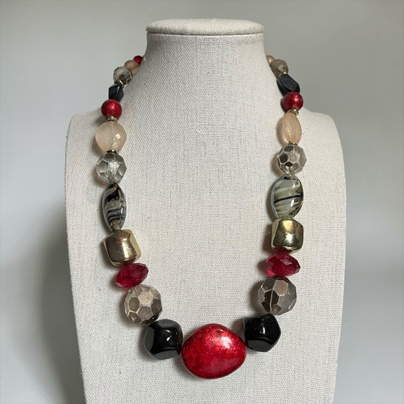 Jewelry - 🍭5 for $20🍭 Chunky Multi Color Acrylic Glass Beaded Necklace CC